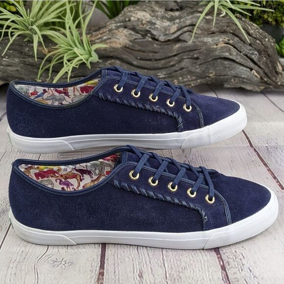 Jack Rogers Carter Suede Lace Up Water Resistant Sneakers - Picture 3 of 10